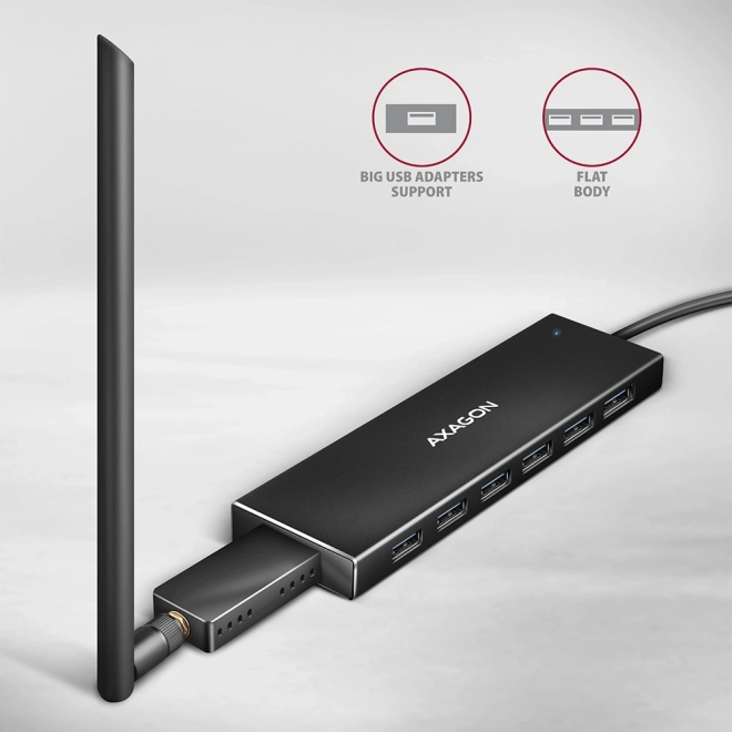 Concentrateur USB 7 Ports AXAGON HUE-F7A
