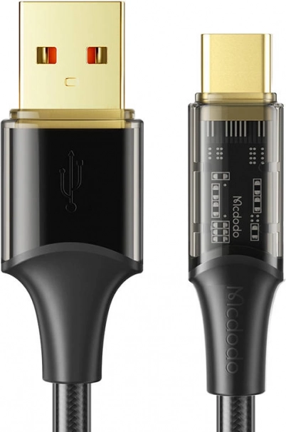 Câble USB-C McDodo à charge rapide, 1,8 m, noir