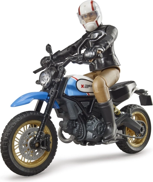 Bworld moto Scrambler DUCATI Café Racer avec pilote