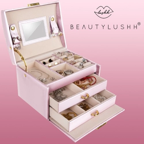 Boîte à bijoux/boîte - rose
