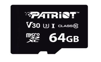 Carte MicroSDHC 64GB VX V30 C10 UHS-I U3