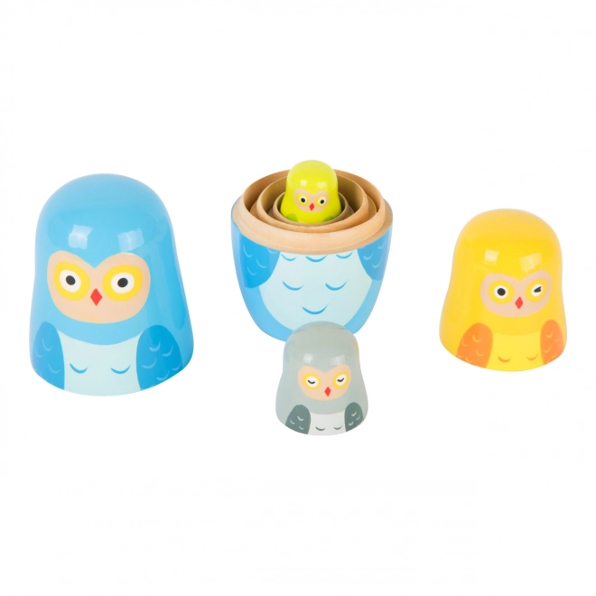 Petite famille de hiboux Matrjoška