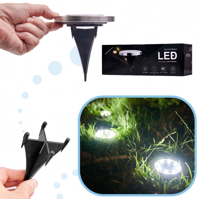 Éclairage LED de jardin solaire - 12 pièces