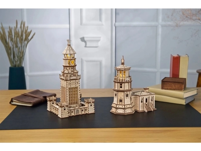 Ugears 3D puzzle mécanique en bois Phare d'Alexandrie