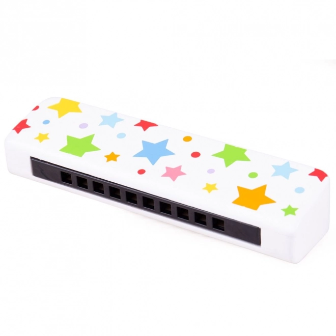 Bigjigs Toys Harmonica en bois étoilée 1 pièce