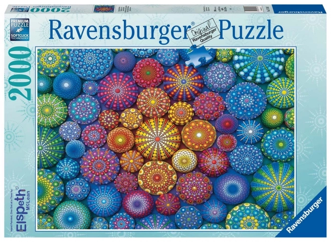 Puzzle 2D 2000 pièces Mandalas Arc-en-ciel