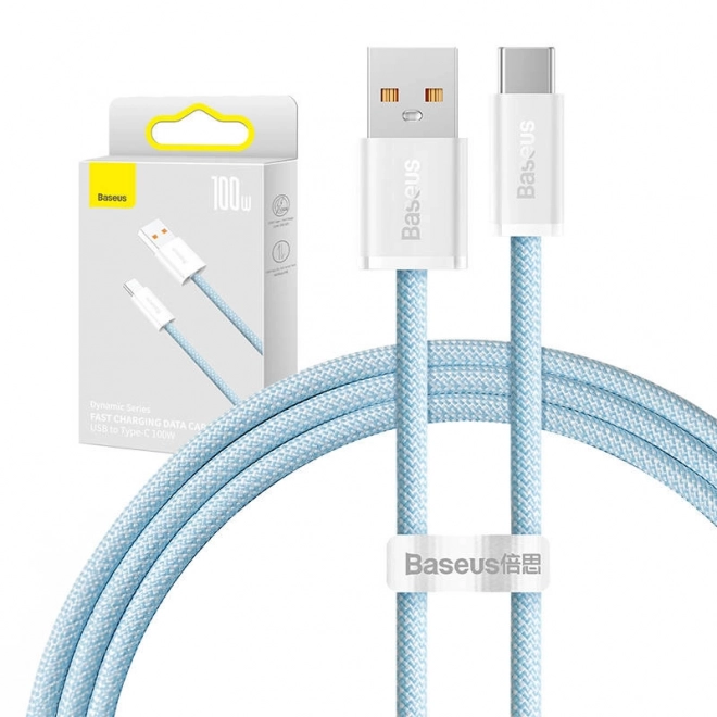 Câble USB à USB-C Baseus Dynamic, 100 W, 1 m, bleu