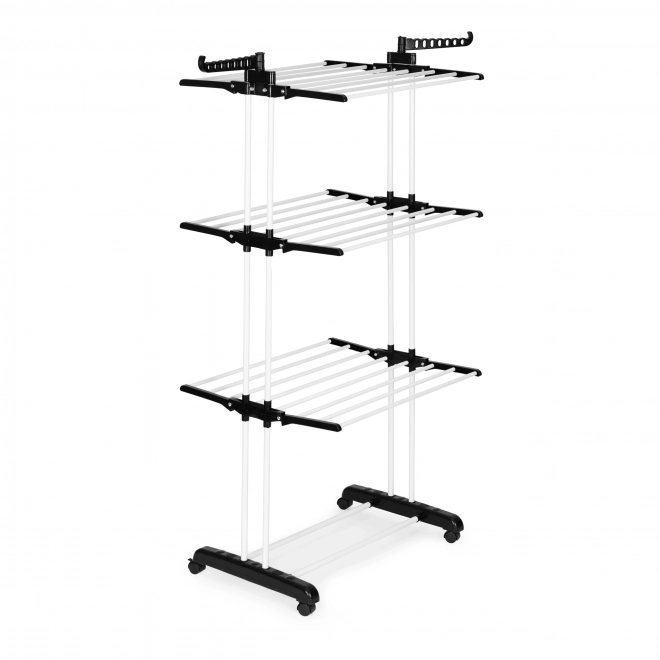 Étendoir vertical sur roulettes, pliable