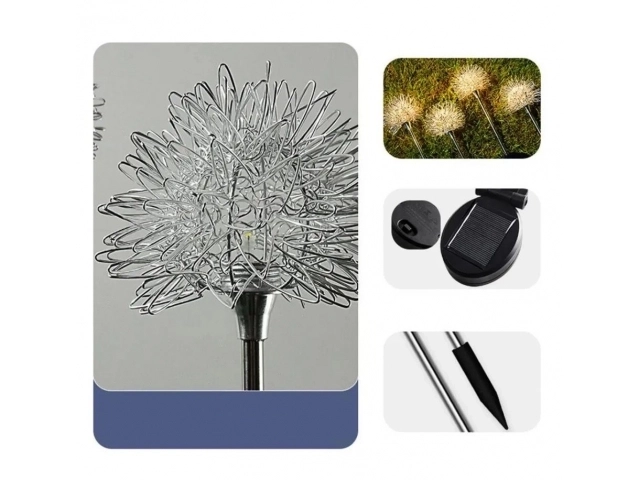 Lampe LED de jardin solaire en forme d'arbre - 2 pièces