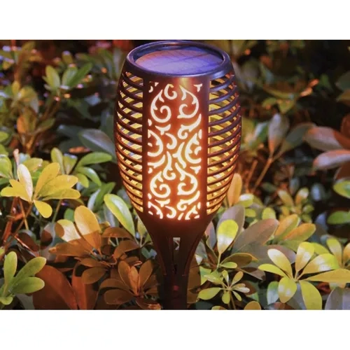 Garlov Lampe de Jardin Solaire - Torche, set de 4 pièces