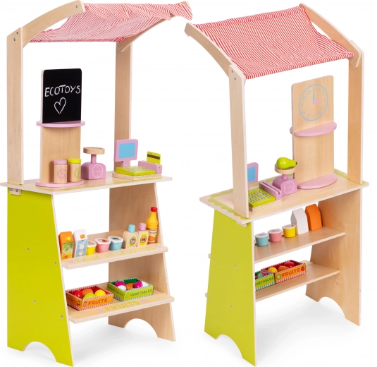 Balance et aliments en bois