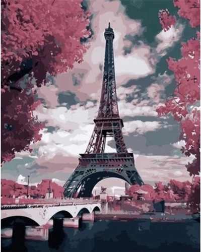 Motif élégant de la tour Eiffel