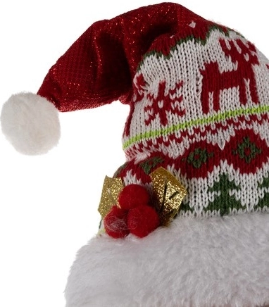 Bonnet modelable au motif norvégien