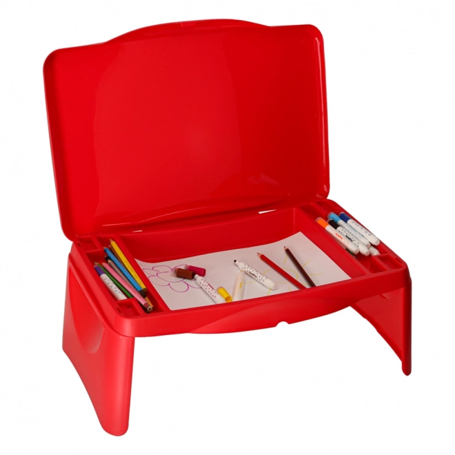 Table de voiture pour enfants avec espace de rangement – Rouge