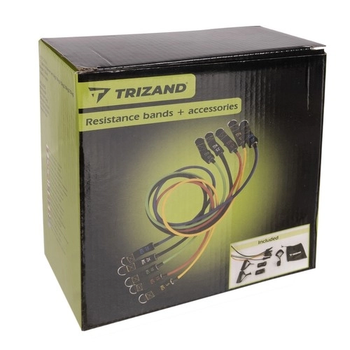 Ensemble d'exercices en caoutchouc + accessoires Trizand 22716