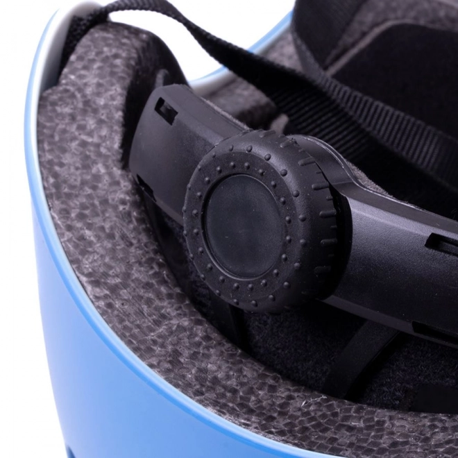 Casque + protections pour roller, skateboard, vélo - bleu et noir, taille M