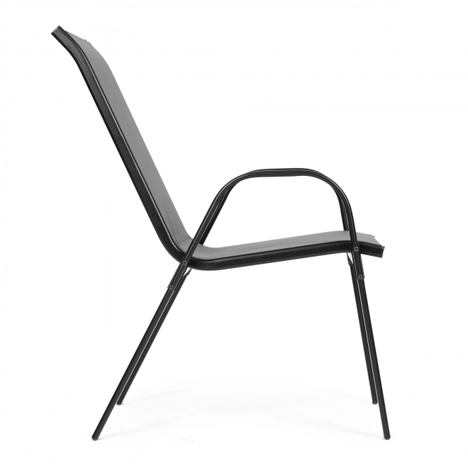 Ensemble de 2 chaises de jardin pour terrasse ou balcon gris MultiGarden