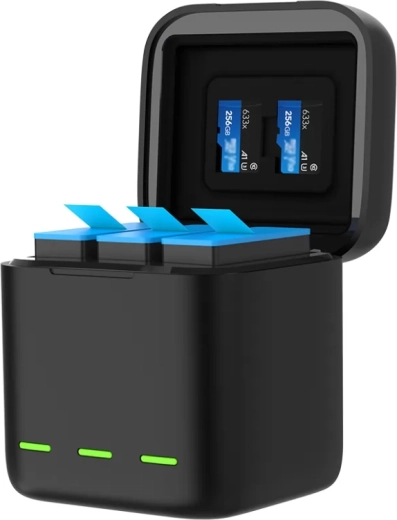 Charge rapide de jusqu’à 3 batteries à la fois