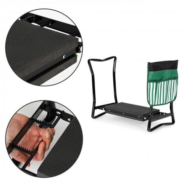 Tabouret de jardin pliant 2 en 1
