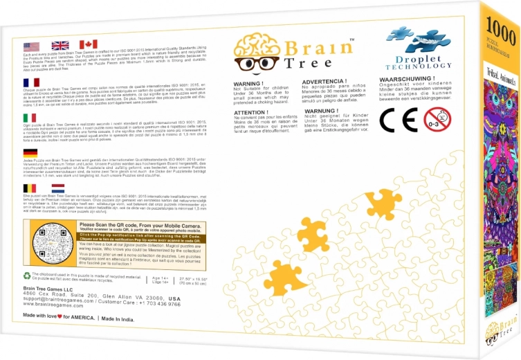 1000 pièces découpées de façon unique