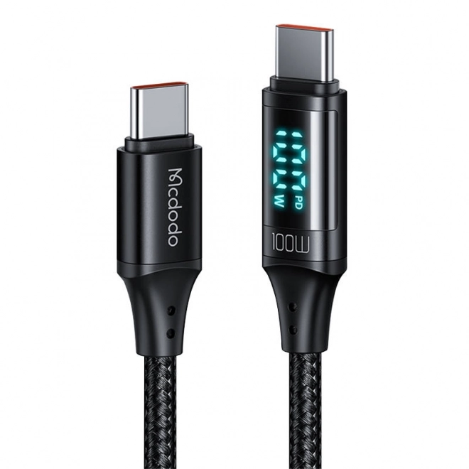 Câble Mcdodo CA-1100 USB-C vers USB-C, 100 W, 1,2 m (noir)