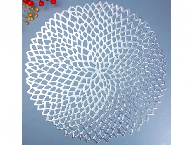 Nappe ronde en plastique ajourée