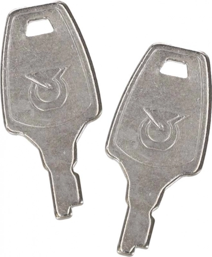 Fermeture verrouillable avec deux clés