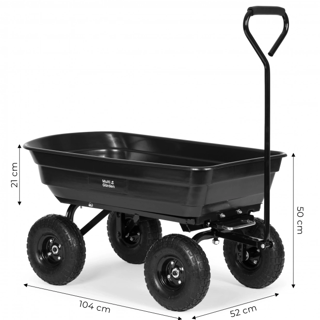 Chariot de jardin avec fonction basculante MultiGarden 200 kg