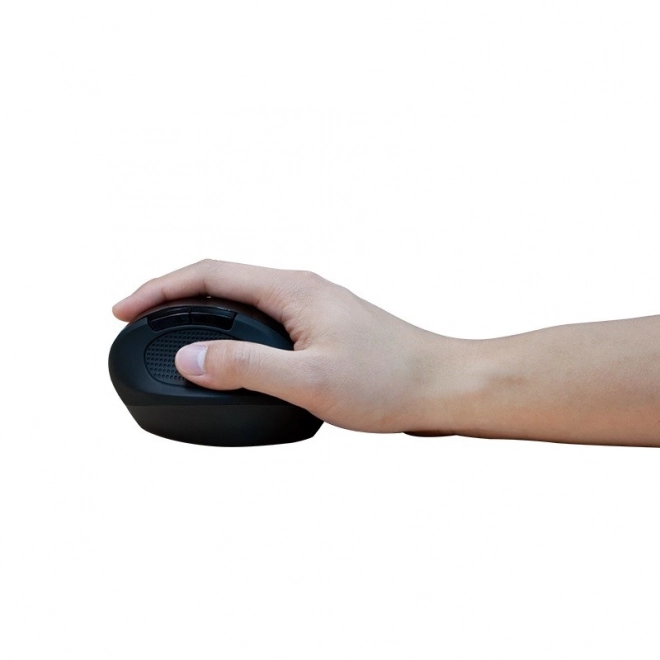 Souris optique ergonomique sans fil 2.4GHz 1600dpi noire