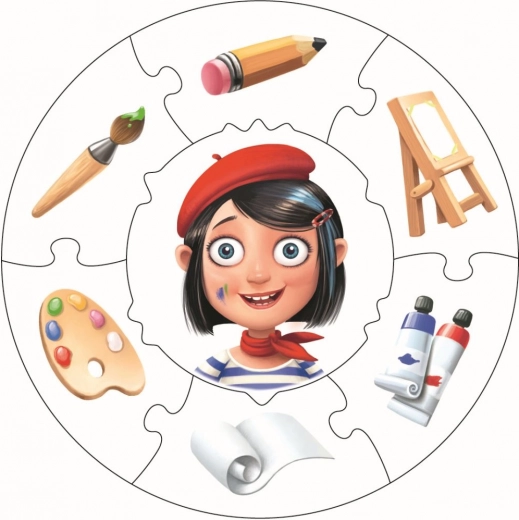 Une peintre créative stimule l’imagination