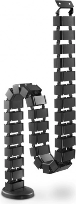 Organisateur de câbles élastique 1,3 m noir