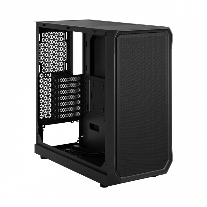 boîtier informatique noir avec panneau latéral transparent