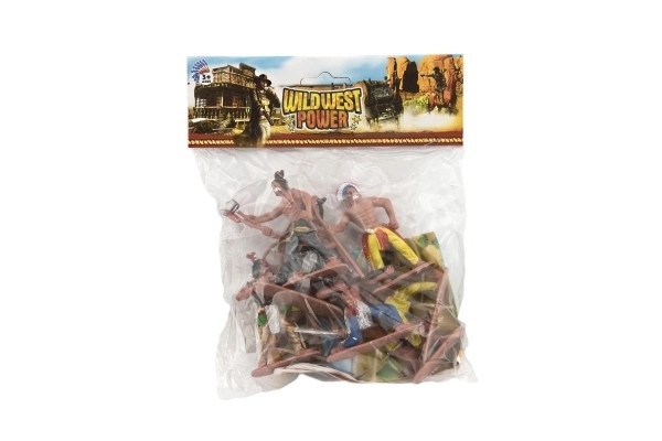 Figurines d'indiens avec carte