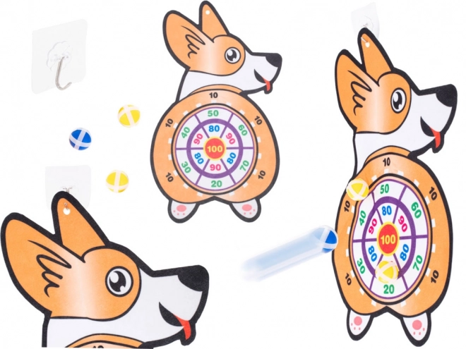 Jeu d'enfant Cible Corgi avec balles sèches