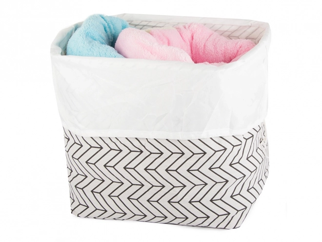 Grand panier à linge pliant verrouillable
