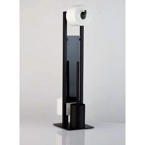Support pour papier toilette avec brosse WC et porte-rouleau