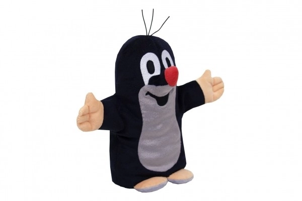 Marionnette Krtek peluche 20 cm sur carte 0+