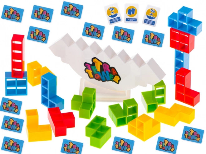 Jeu d'équilibre logique Montessori dans le style Tetris