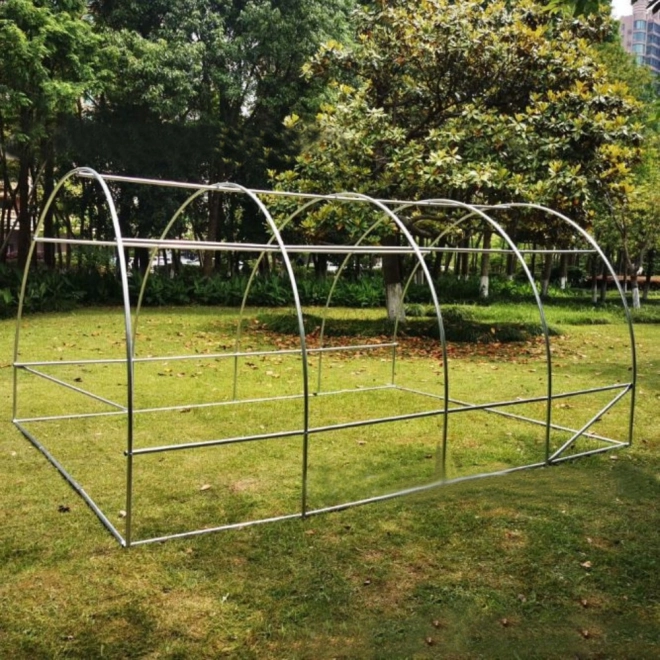 Tunnel de jardin en bâche 4x2,5x2m 10m² vert