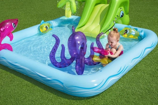 Parc aquatique gonflable pour enfants avec animaux marins Bestway