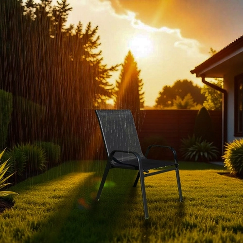 Chaises de jardin en métal - ensemble de 2 pcs