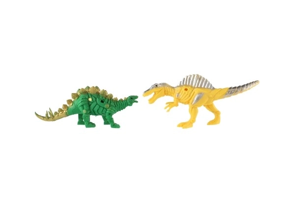 Dinosaure/Drak 8pcs plastique 14-17cm en sachet 22x35x7cm