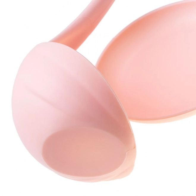 Louche flottante avec sous-tasse - rose