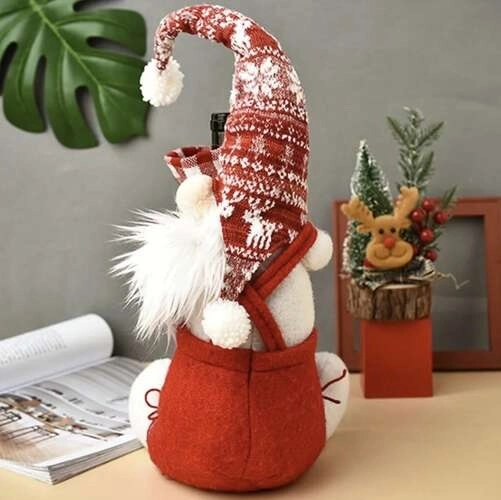 Lutin de Noël avec sac pour bouteille Ruhhy 22508