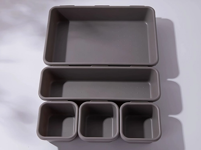 Ensemble d'organisateurs en plastique pour tiroirs 8 pcs