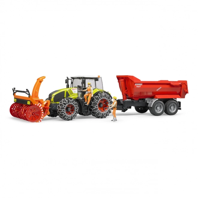 Bruder Tracteur Class Axion 950 avec fraise à neige