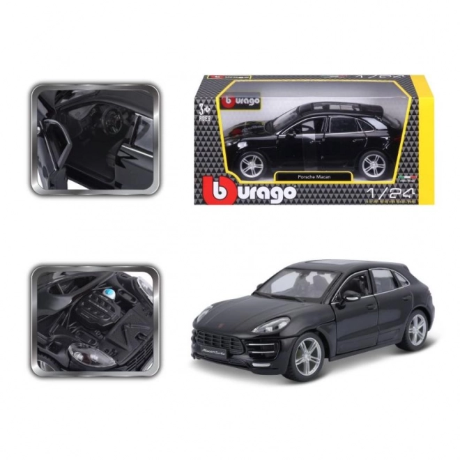 Bburago 1:24 Porsche Macan noire 18-21077