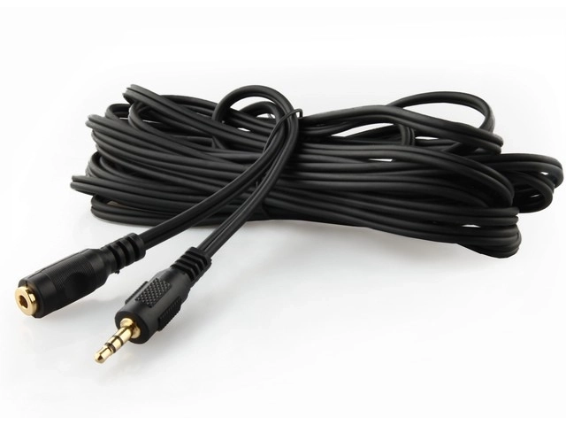 Minijack M/F 5M doré câble d'extension stéréo
