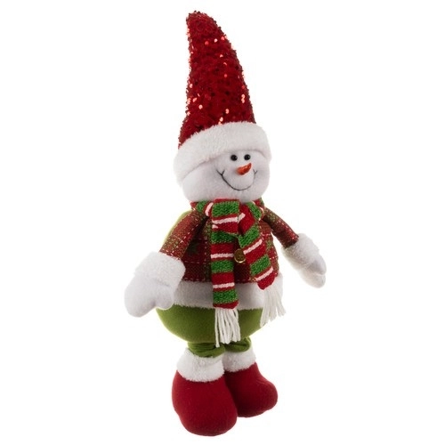 Bonhomme de neige de Noël avec jambes télescopiques