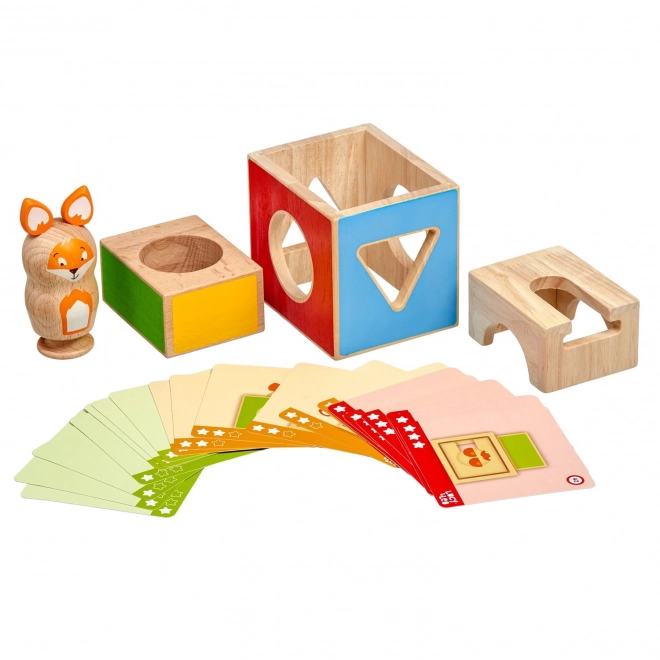 Lucy & Leo Renard Espiègle - jeu en bois avec modèles